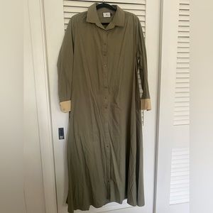 Tuckernuck Olive Shirt Dress
